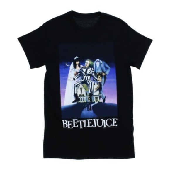 Fruit of the Loom Other - Beetlejuice 🪲 Black Beetlejuice Graphic Tee